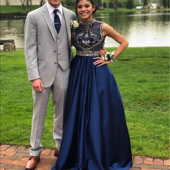 sachin and babi light blue dress CLOSEOUT / CLEARANCE DRESSES La Femme 21303 Atianas Boutique Connecticut | Prom  Dresses
